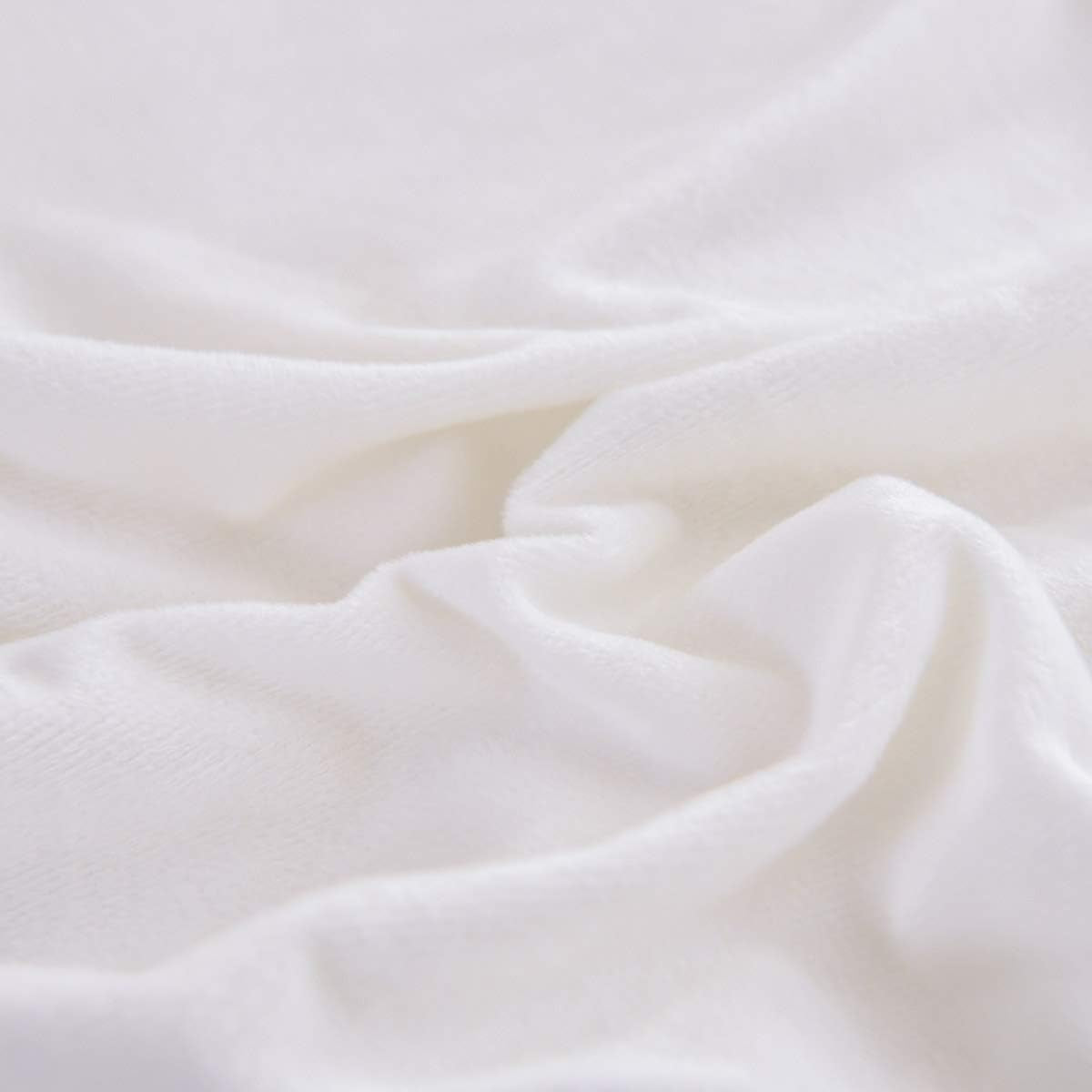 White Pom Pom Bedding Velvet Flannel Duvet Cover Twin Girls Duvet Cover Baby Teen 3 Pcs Vintage Farmhouse Boho Quilt Cover Bohemian with Hidden Zipper Closure